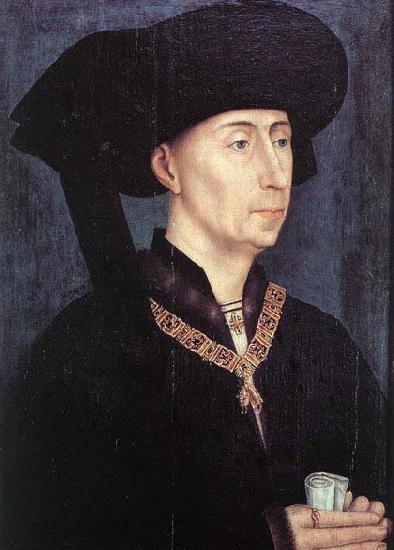 WEYDEN, Rogier van der Portrait of Philip the Good after oil painting picture